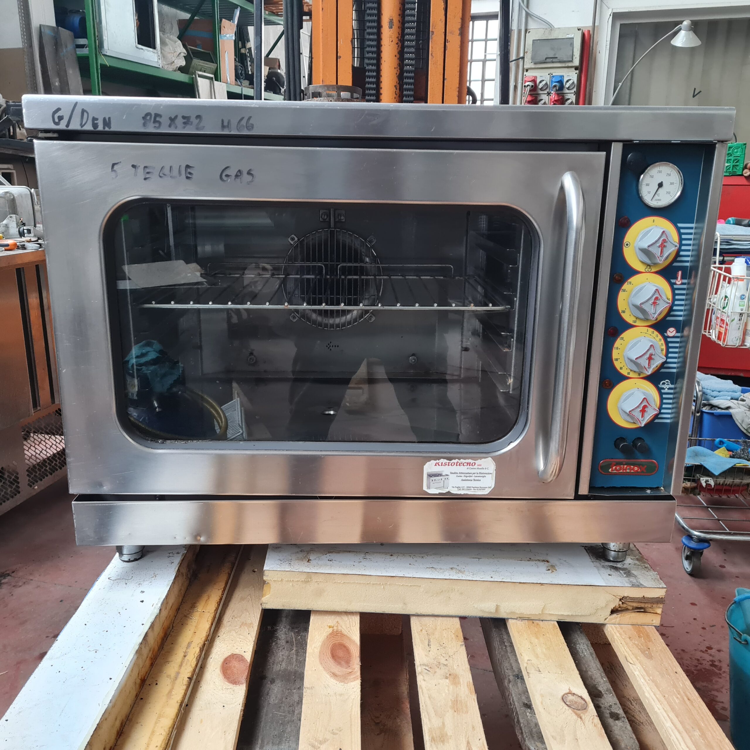 Forno a gas usato 5 teglie